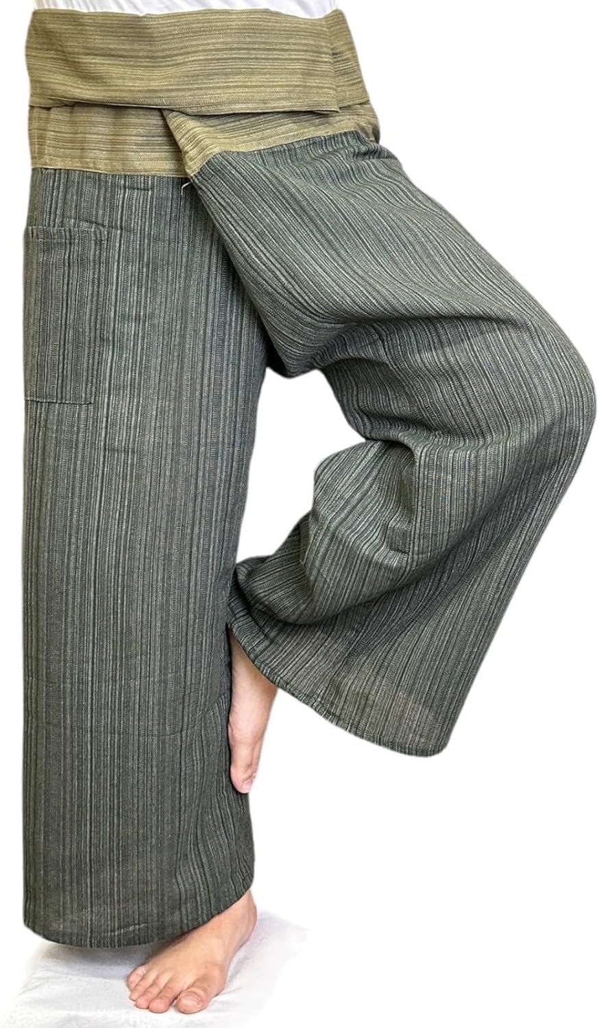 Thai Massage Pants Loose Comfort Movement Pants Ideal for Yoga Dance Cardio Thailand Fisherman Trousers One Size Fits Most