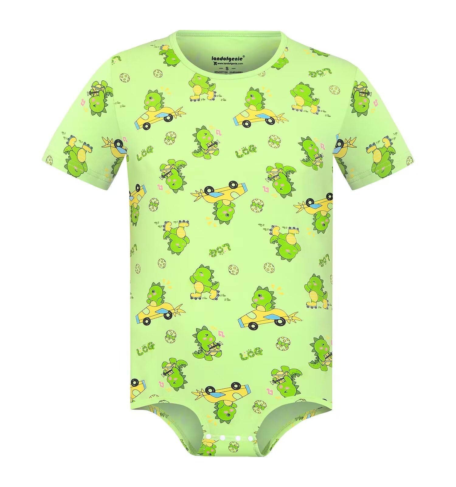 Men one piece pajamas Cute Print Romper Bodysuit Tops Plus Size onesie-Dinosaur Rudy-image-15