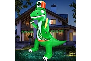 TURNMEON 8 Ft Tall 10 Ft Long Giant St. Patrick's Day Inflatable