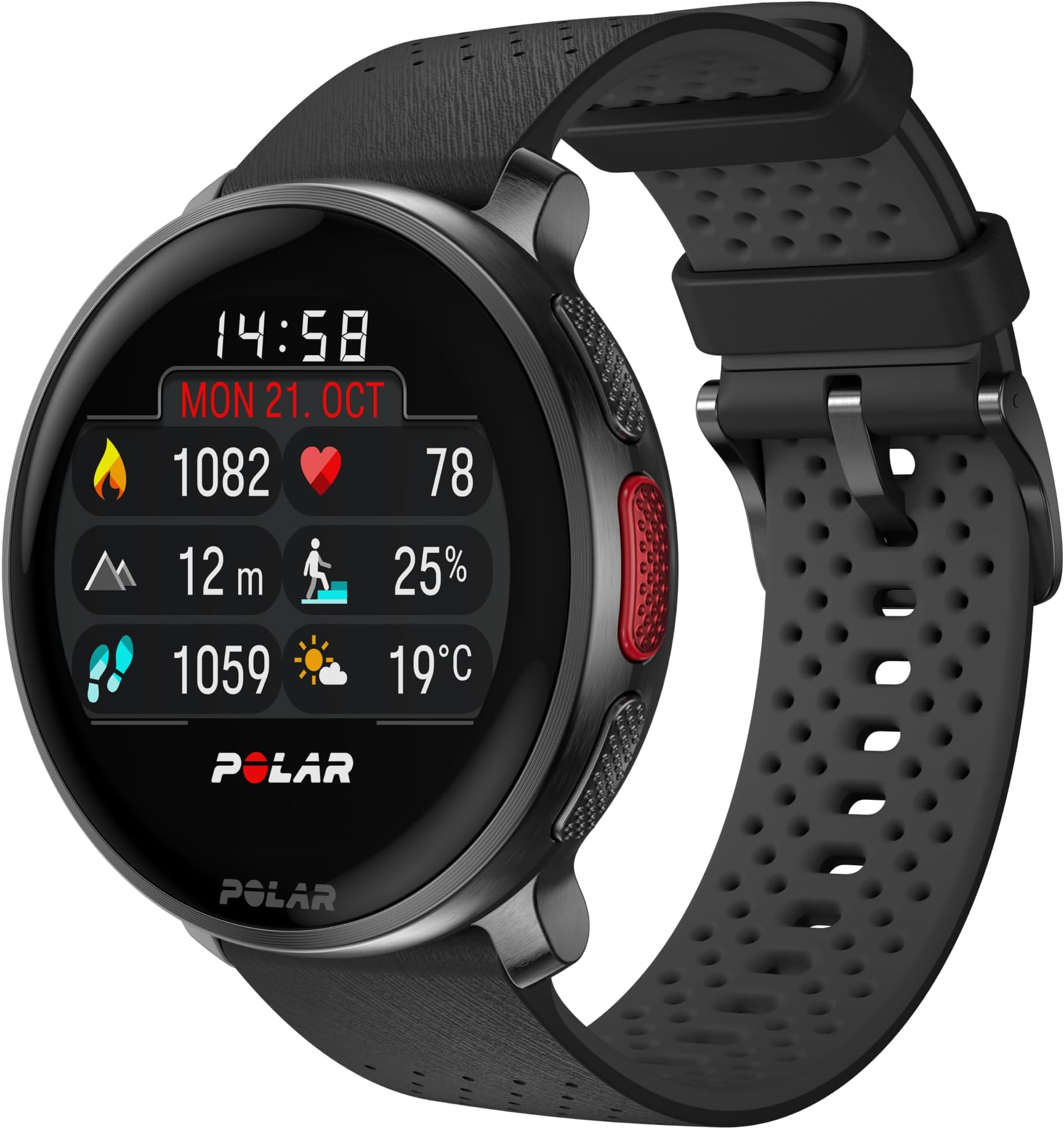 Polar Vantage V3, Sport Watch with GPS, Advanced Heart Rate Monitor, and Extended Battery Life, Smart watch for men and women, Offline Maps, Running Watch, Triathlon Watch