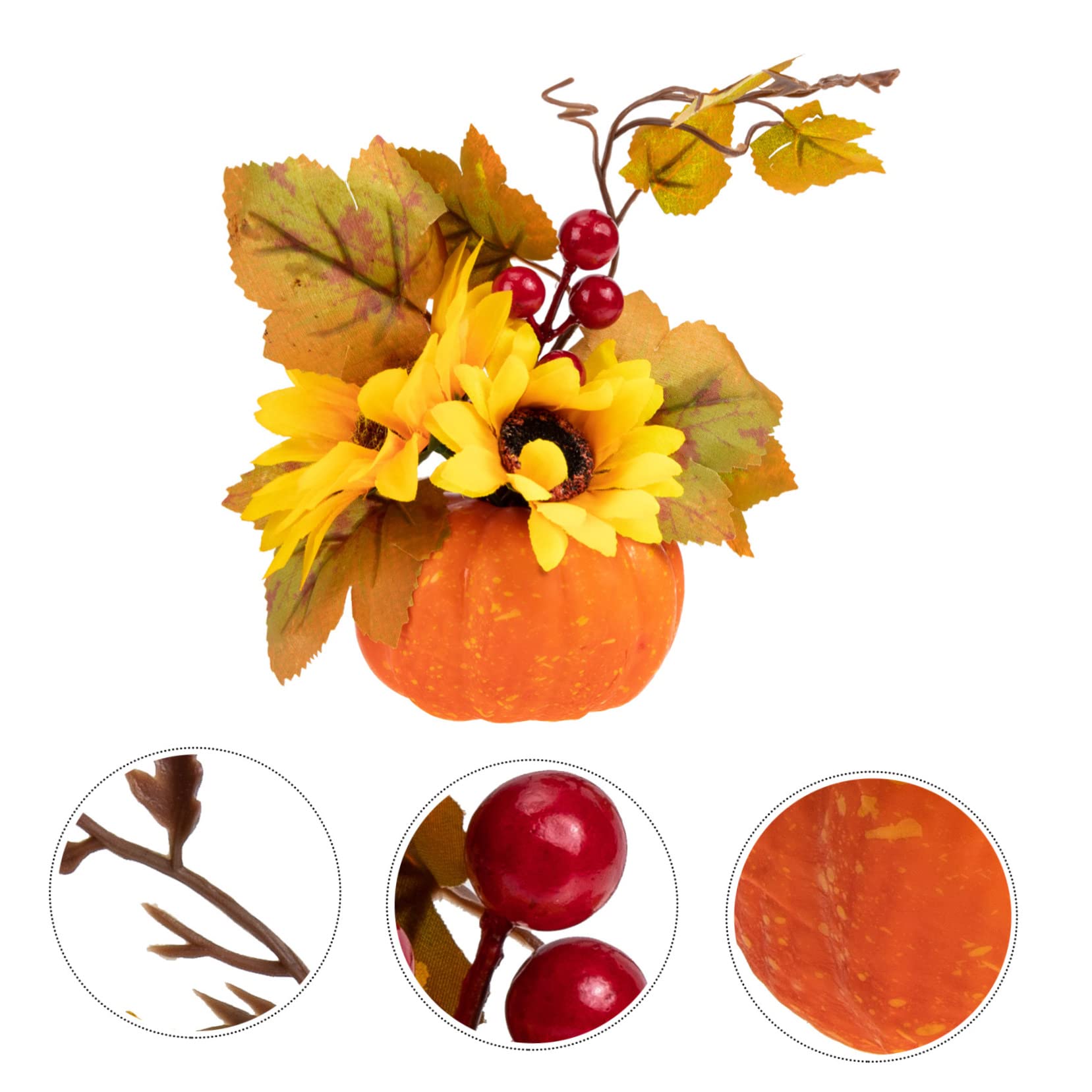 ABOOFAN 5stücke Künstliche Halloween Kürbis Deko Realistische Simulations-Pumpkins Für Party Bar Und Zuhause Für Festliche Anlässe Und Foto-Requisiten