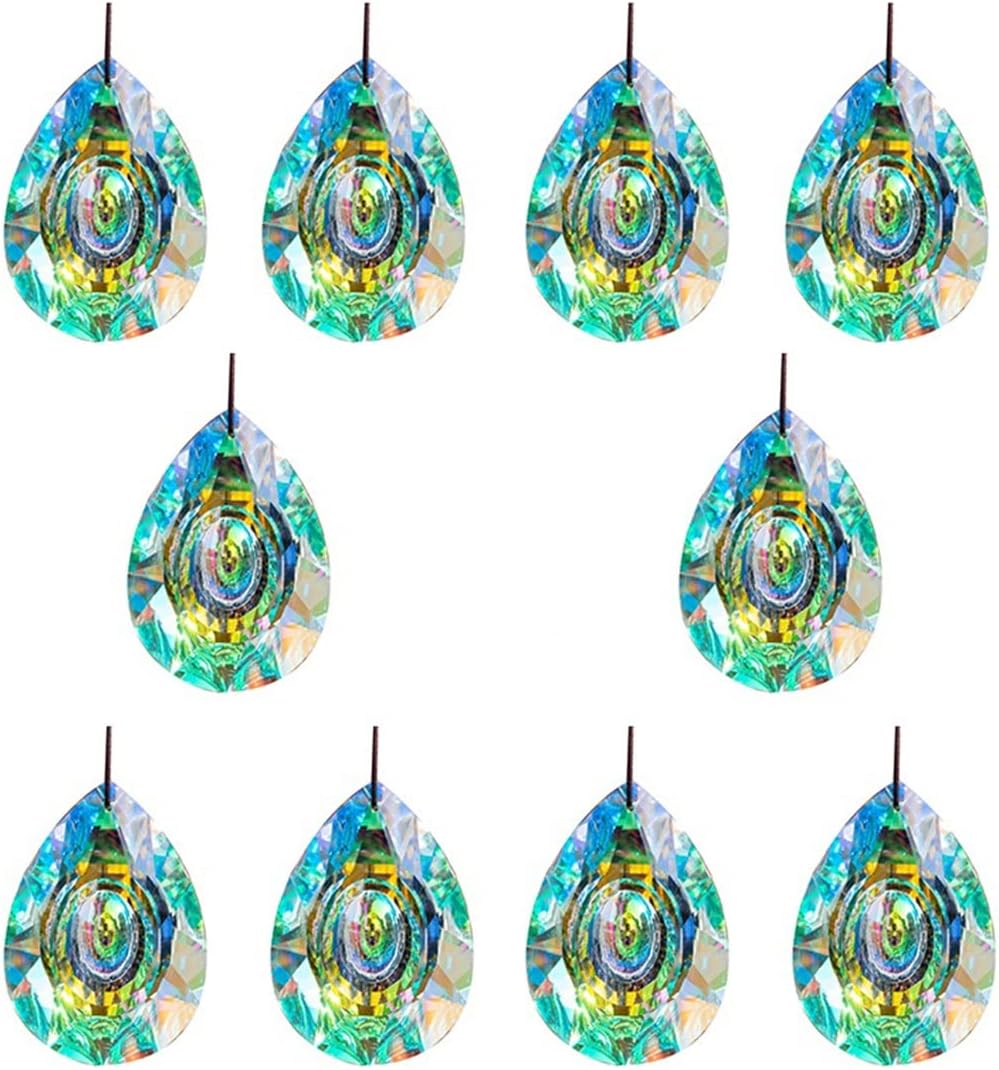 Prisms & Kaleidoscopes Pack of 10 Crystal Prisms 76mm AB Color
