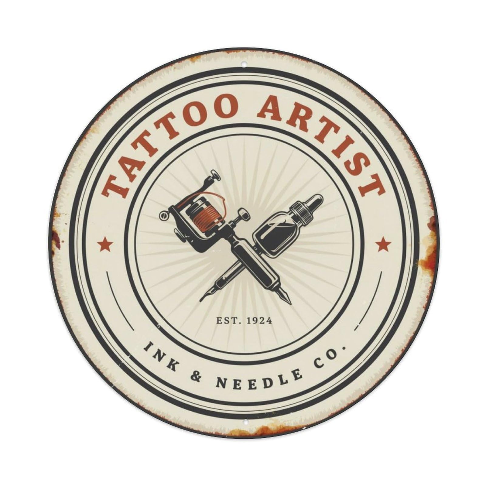 Tattoo Artist Metal Tin Sign Plaque