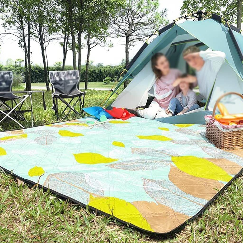 Koc Plażowy Kempingowy Bardzo Duży Wodoodporny Koc Plażowy Piaskowy Koc Piknikowy Szybkoschnąca Mata Piknikowa(A)