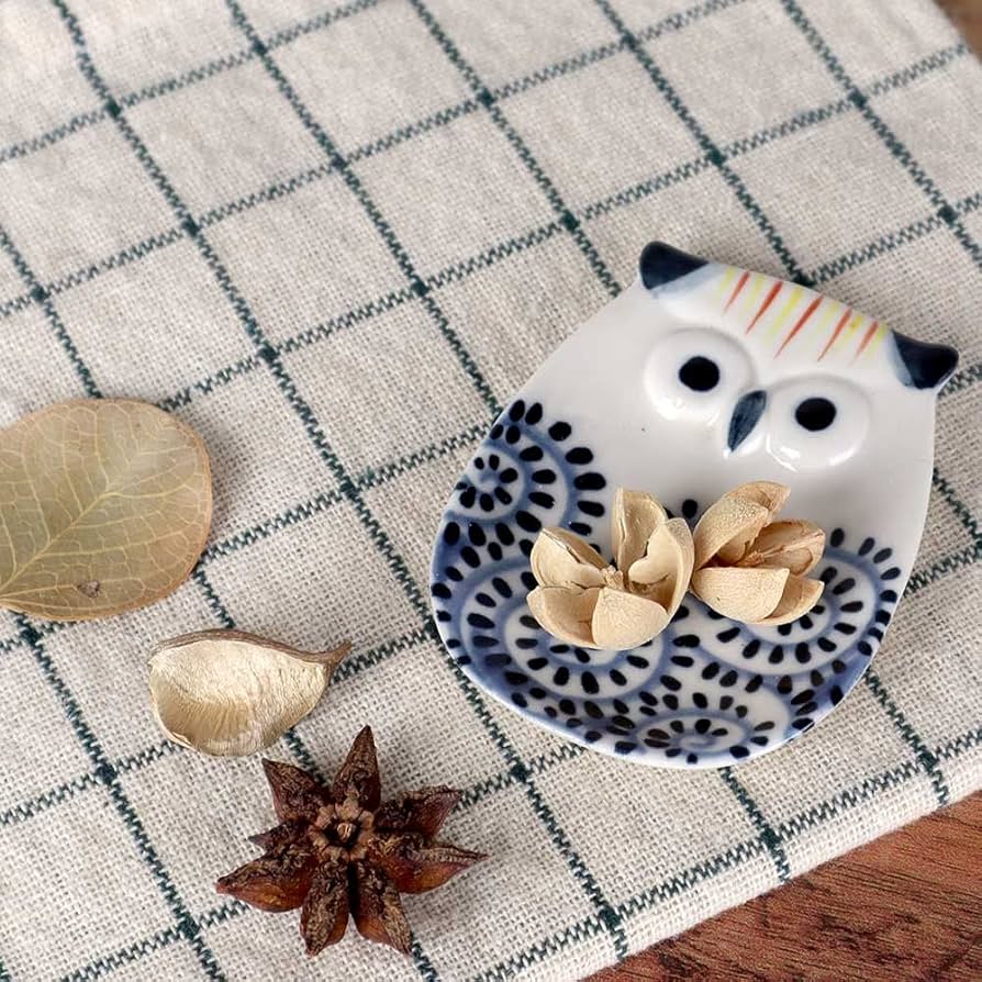 ジョナサンアドラーフクロウ型ホワイト陶器小物入れ ジョナサンアドラーフクロウ型ホワイト陶器小物入れ ジョナサン