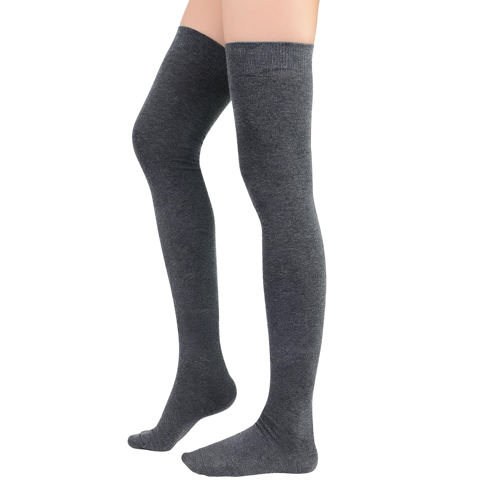 Century Star Casual Thick Thigh High Socks for Women-Solid Over the Knee High Sock Warm Thigh High Boot Stockings