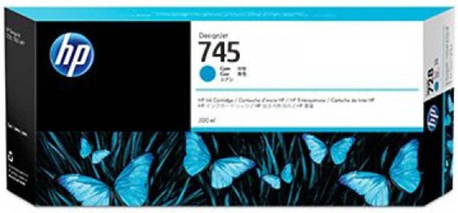 HP 745 Cyan High-Yield Ink Cartridge, F9K03A