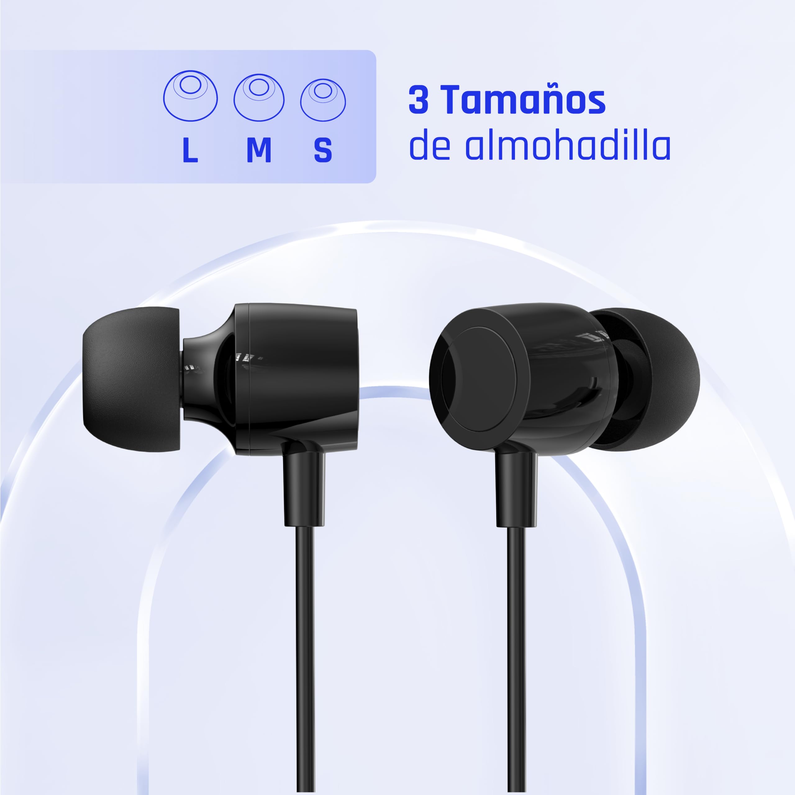 iggual Auriculares tipo C intrauditivos con micro