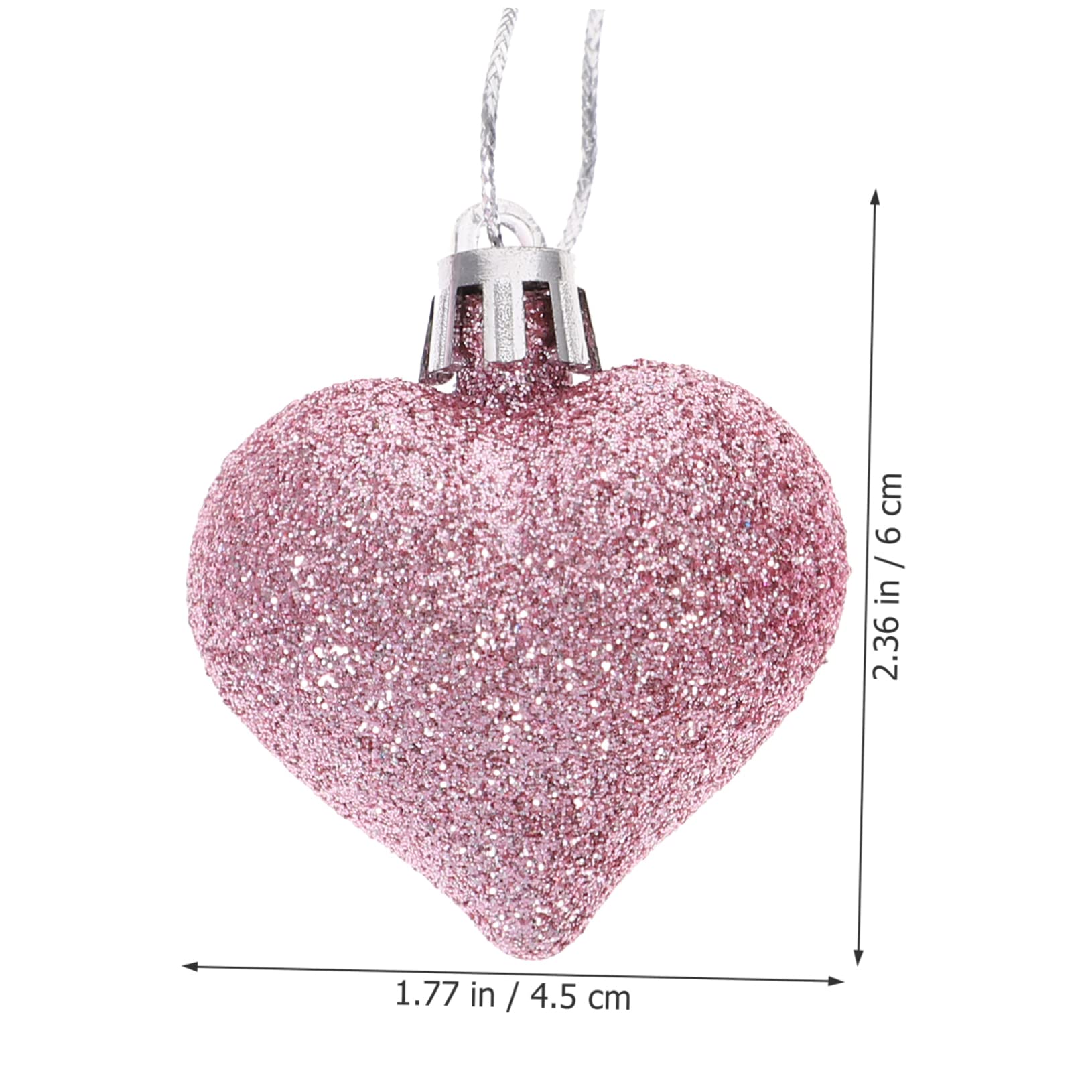 DECHOUS 96piezas Adorno Colgante Corazón para Decoración De San Valentín Decoración De Bodas y Fiestas Accesorio Creativo y Duradero para Festivos