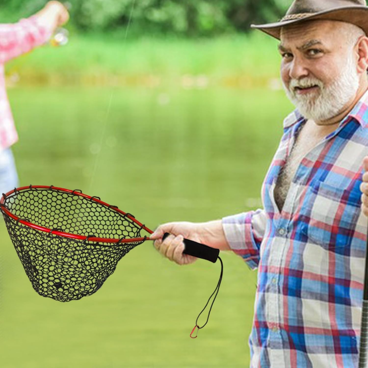 Genérico Multi-functional Fish Net with Handle – Fish Net for Catching Shrimp, for Beach, Kayak, Pond, Survival, Stream, Mountain, River