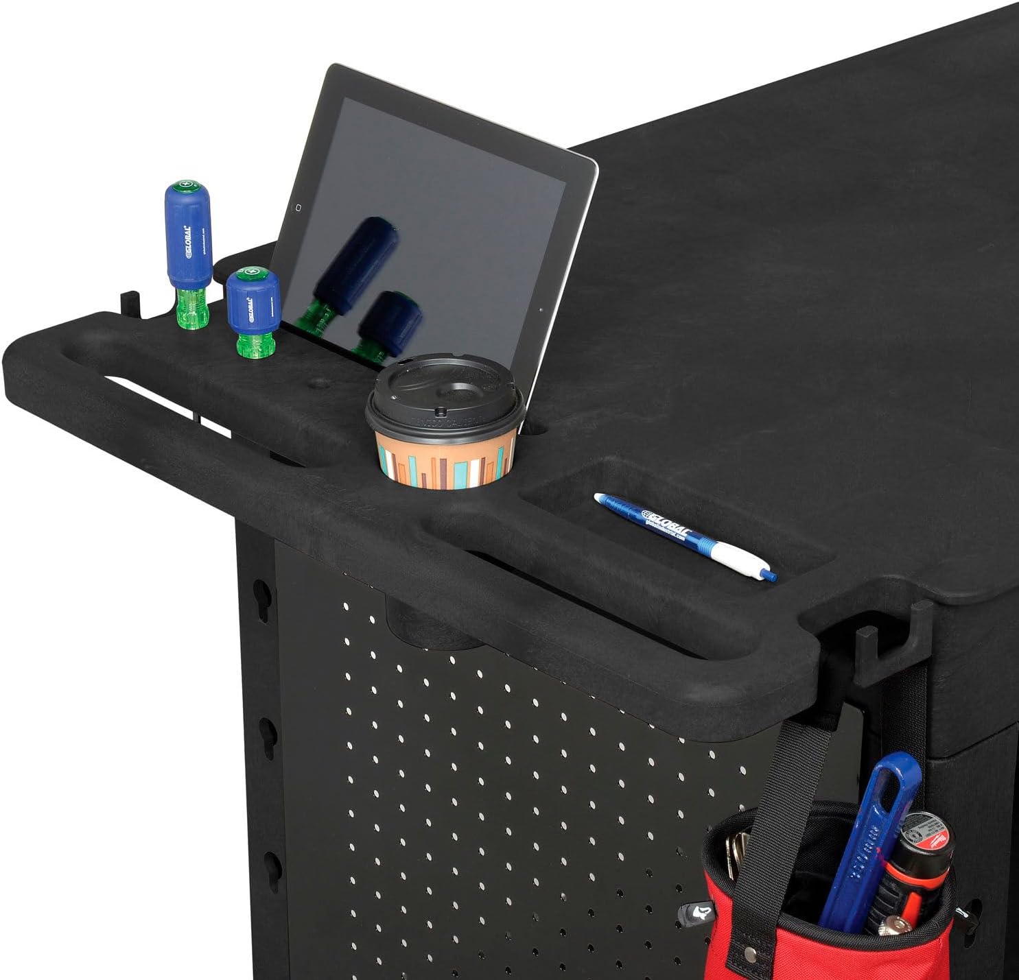 Global Industrial Global Industria Flat-Top Utility Cart, 500 lb. Capacity, 44"L x 25-1/2"W x 32-1/2"H