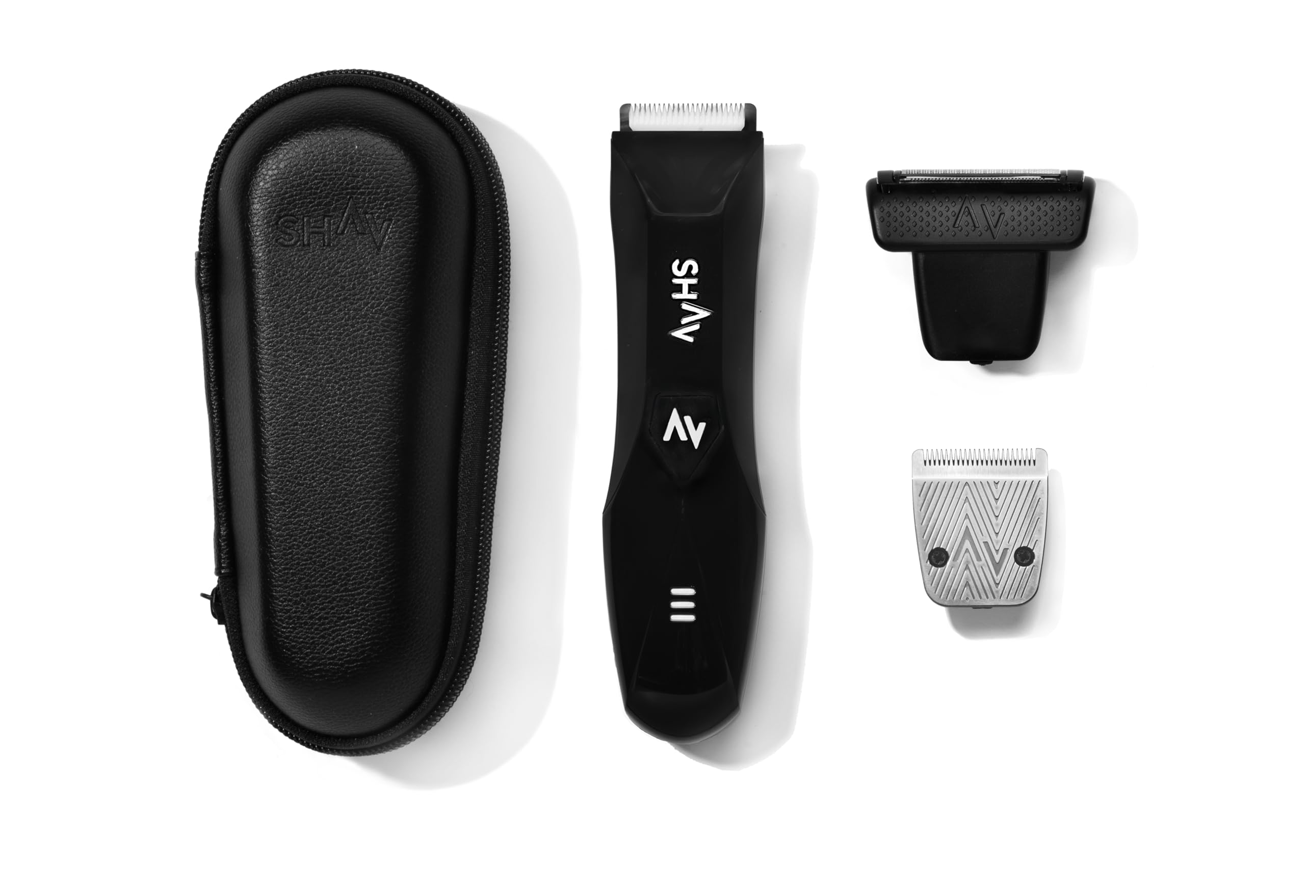 Shav™ - Etui podróżne na golarkę CutFree™, maszynka do włosów na mokro i na sucho z wymiennym ceramicznym modułem ostrza, bodygroomer do włosów intymnych i na ciele