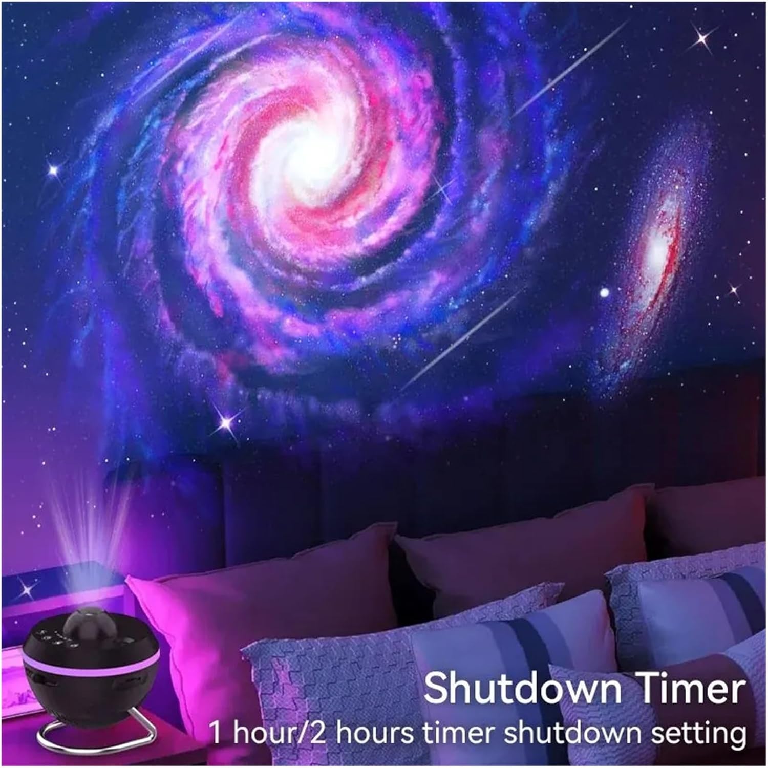 12 in 1 Galaxy Star Projector - Ultra Clear Meteor and Space Ball Planetarium Lights for Stunning Imaging (Black)