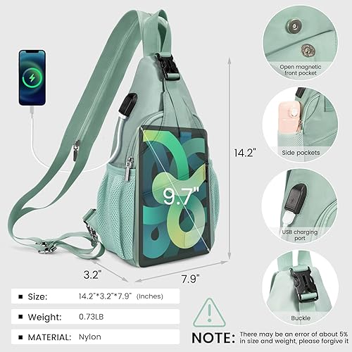 Vista 30 de LOVEVOOK Bolso bandolera para mujer, casual, de nailon, bandolera, mochila de viaje, bolsa de hombro, senderismo, mochila