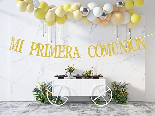 Miniatura 6 de Banner Mi Primera Comunión Banner de Primera Comunión Mi Bautizo Baby Shower decoración de fiesta de bautizo de boda bautizo