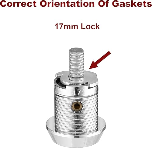 Miniatura 48 de Cerraduras para puerta de almacenamiento de 1 1/8 pulgadas, cerraduras de almacenamiento para caravana para compartimento de remolque de viaje