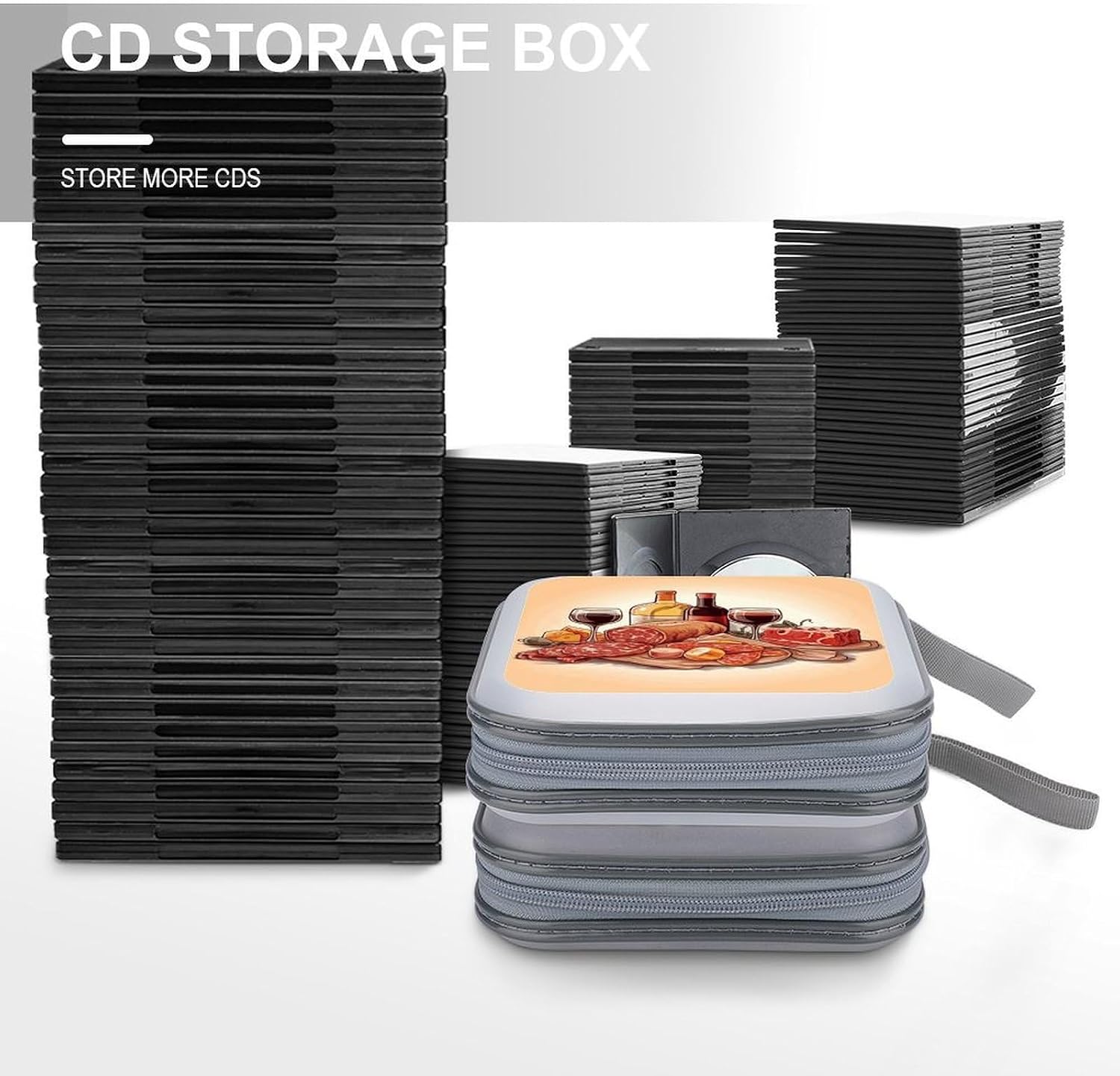 Food And Drink CD Case CD Storage Box DVD Sleeves