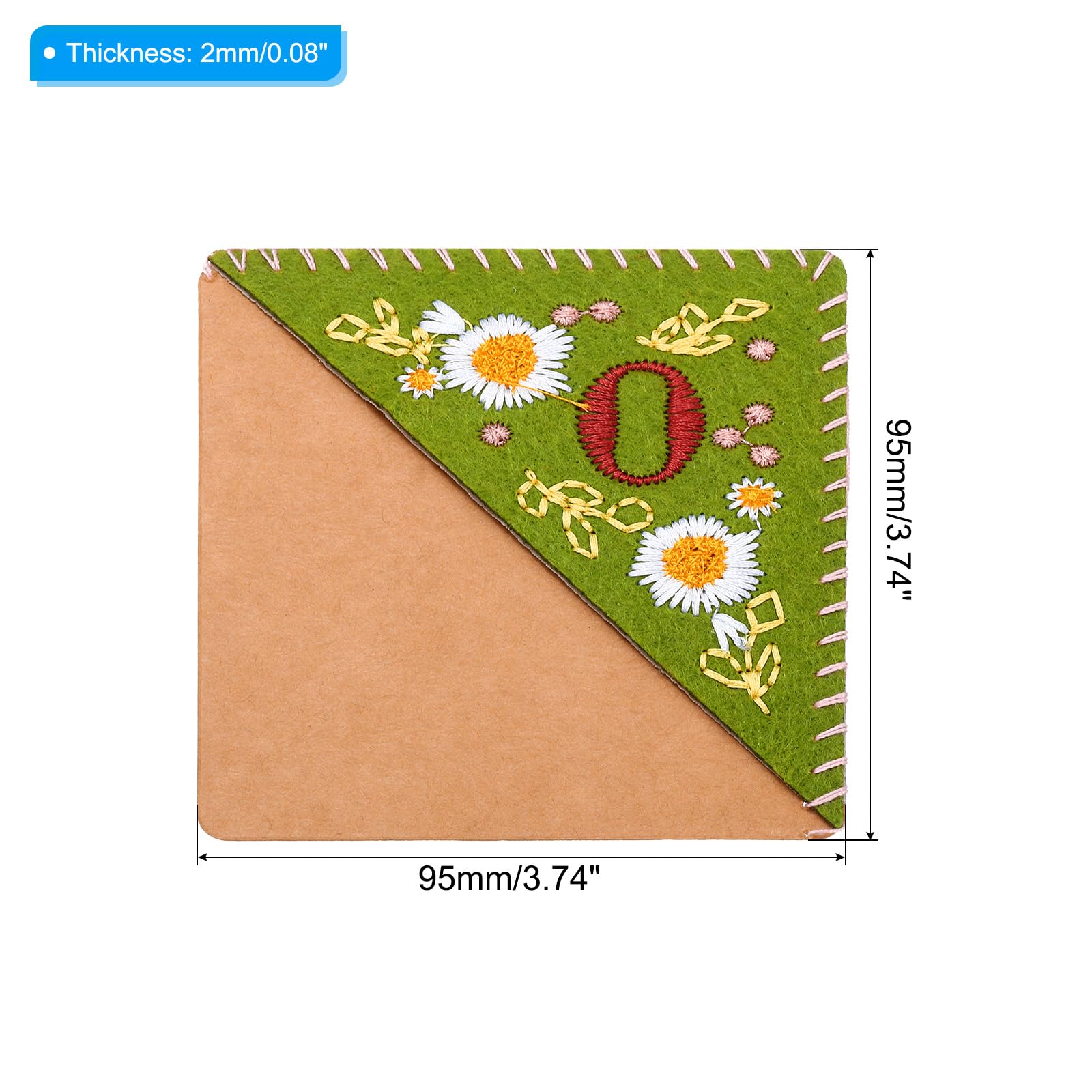 PATIKIL Personalized Embroidered Corner Bookmark - Image 2