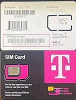 Vista 1 de Tarjeta SIM T-Mobile R15 5G 4G LTE TMobile de triple corte Nano Micro 3 en 1 Paquete de inicio Ultimate TMO con llave SIM Simbros para quitar