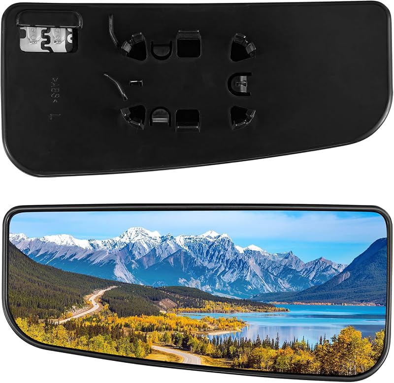 Vidro de espelho retrovisor externo esquerdo aquecido BDFHYK para Ford F-150 e Super Duty – 1 unidade