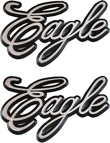 Miniatura 2 de Juego de 2 calcomanías de repuesto con emblemas de águila 3D para camión International 9400 Eagle Logo 3525293C1 (cromado)