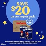 Huggies Size 4 Overnites Baby Diapers: Overnight Diapers, Size 4 (22-37 lbs), 100 Ct, Packaging May Vary