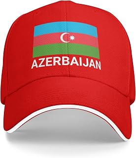 Support Azerbaijan Flag Hat Azerbaijani Caps for Men Women I Stand with Azerbaijan Baseball Cap Trucker Hats