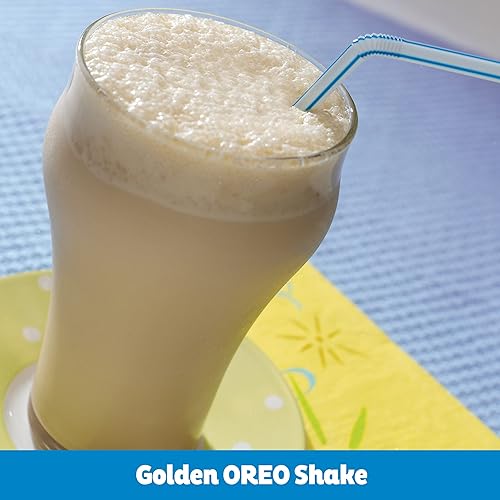 Vista 48 de OREO Galletas de sándwich dorado Double Stuf, 20 paquetes de aperitivos de tamaño King