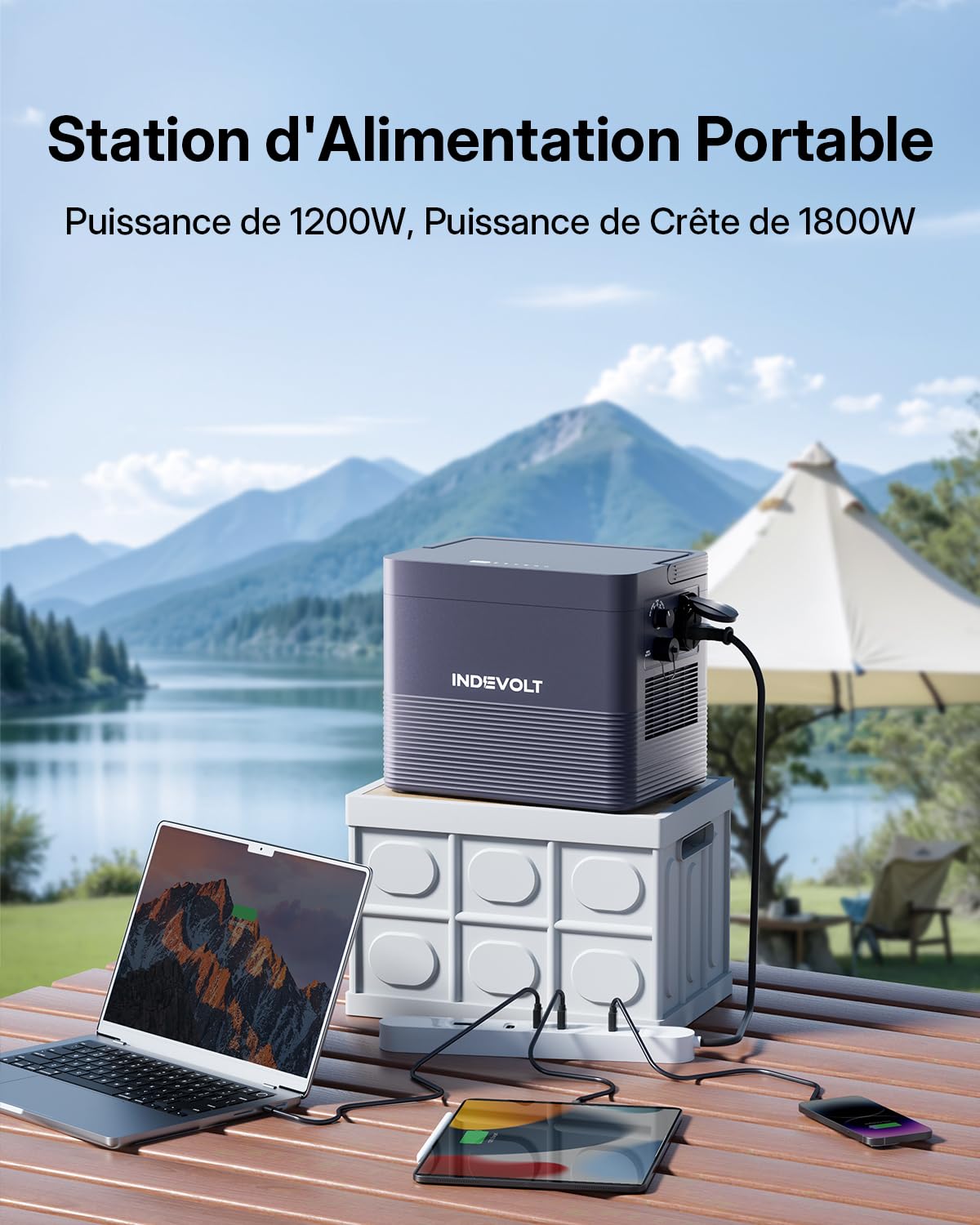 BK1600 Batterie Solaire 1,6 kWh 1200W, 6000 Cycles 2 MPPT, Batterie LFP, Charge Bidirectionnelle, Tout-en-Un Micro-onduleur, Installation Solaire avec Capacité