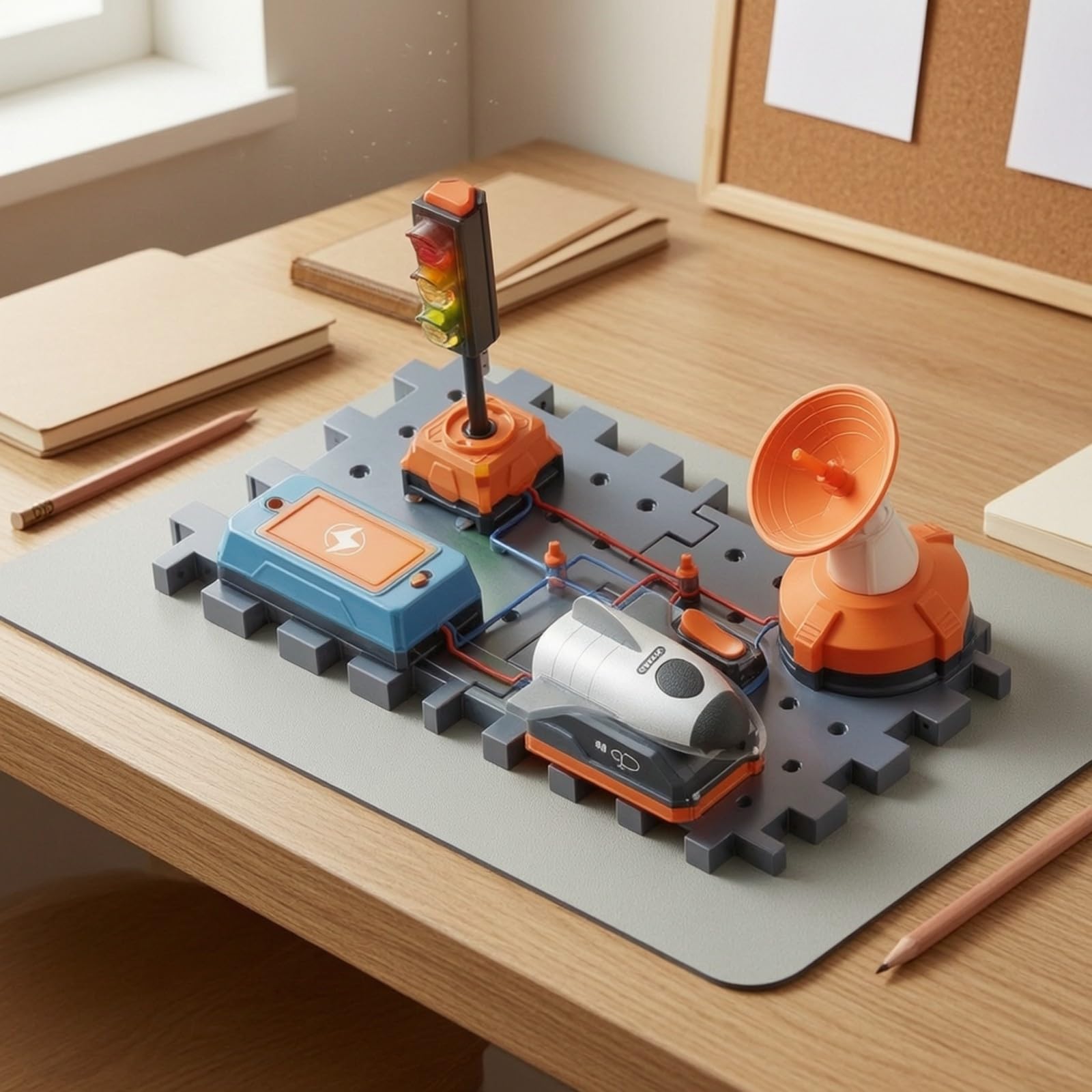 Giocattolo di Costruzione con Blocchi | SM, Gioco di Circuiti Elettrici, Didattico, Kit per Esperimenti Fisica, Scuola