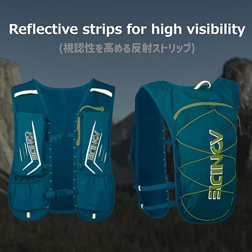 Miniatura 6 de Azarxis Mochila de hidratación 5L 5.5L Chaleco para correr para mujeres y hombres Maratón Trail Race Jogging Ciclismo Senderismo