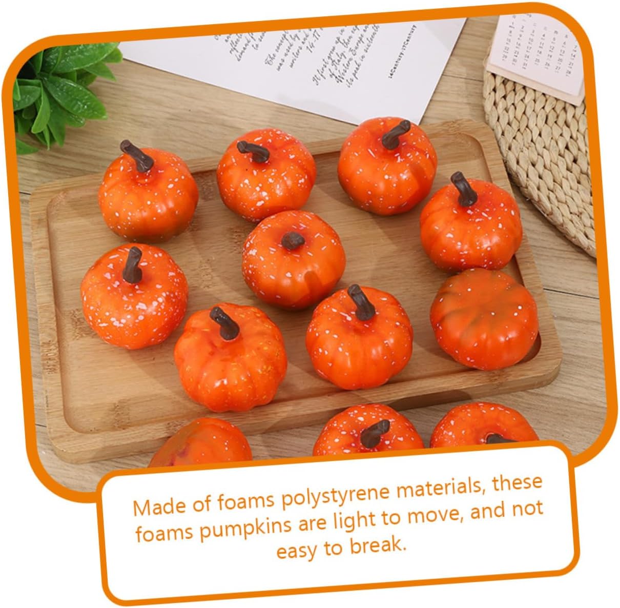 VANZACK 18pcs Artificial Pumpkins Halloween Decoration Set, Realistic Fake Pumpkin Ornaments in Yellow, Green, Red, White, Brown Colors for Fall Home Décor and Photo Props
