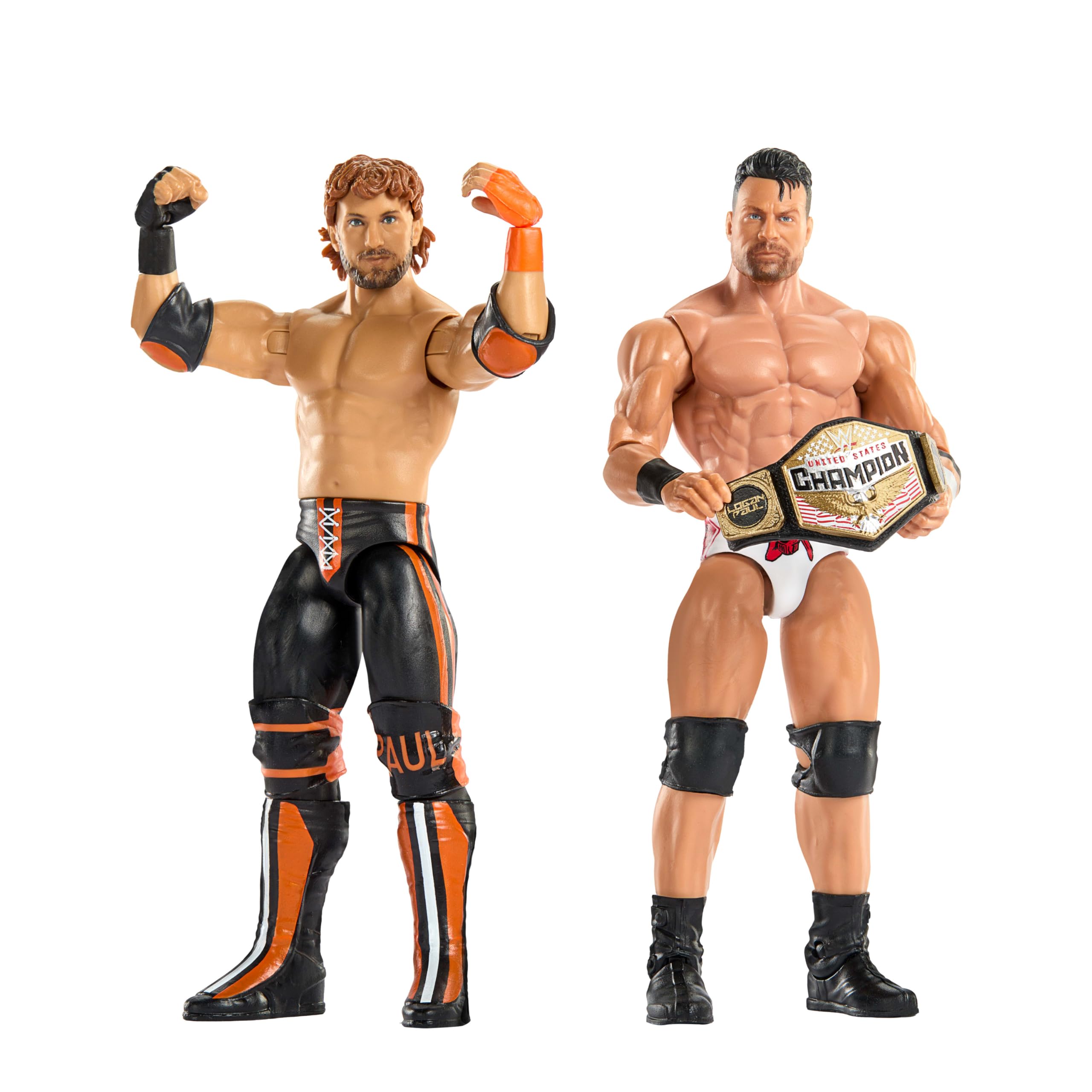 Mattel WWE Main Event Showdown Action Figures 2-Pack with Accessory, Series #24 LA Knight vs Logan Paul Collectible Set, 6-inch, JHJ55 - Image 3