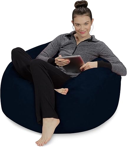 Miniatura 27 de Sofa Sack Puf – Felpa, ultrasuave, de espuma viscoelástica, con funda de microgamuza, muebles rellenos de espuma y accesorios rellenos de espuma