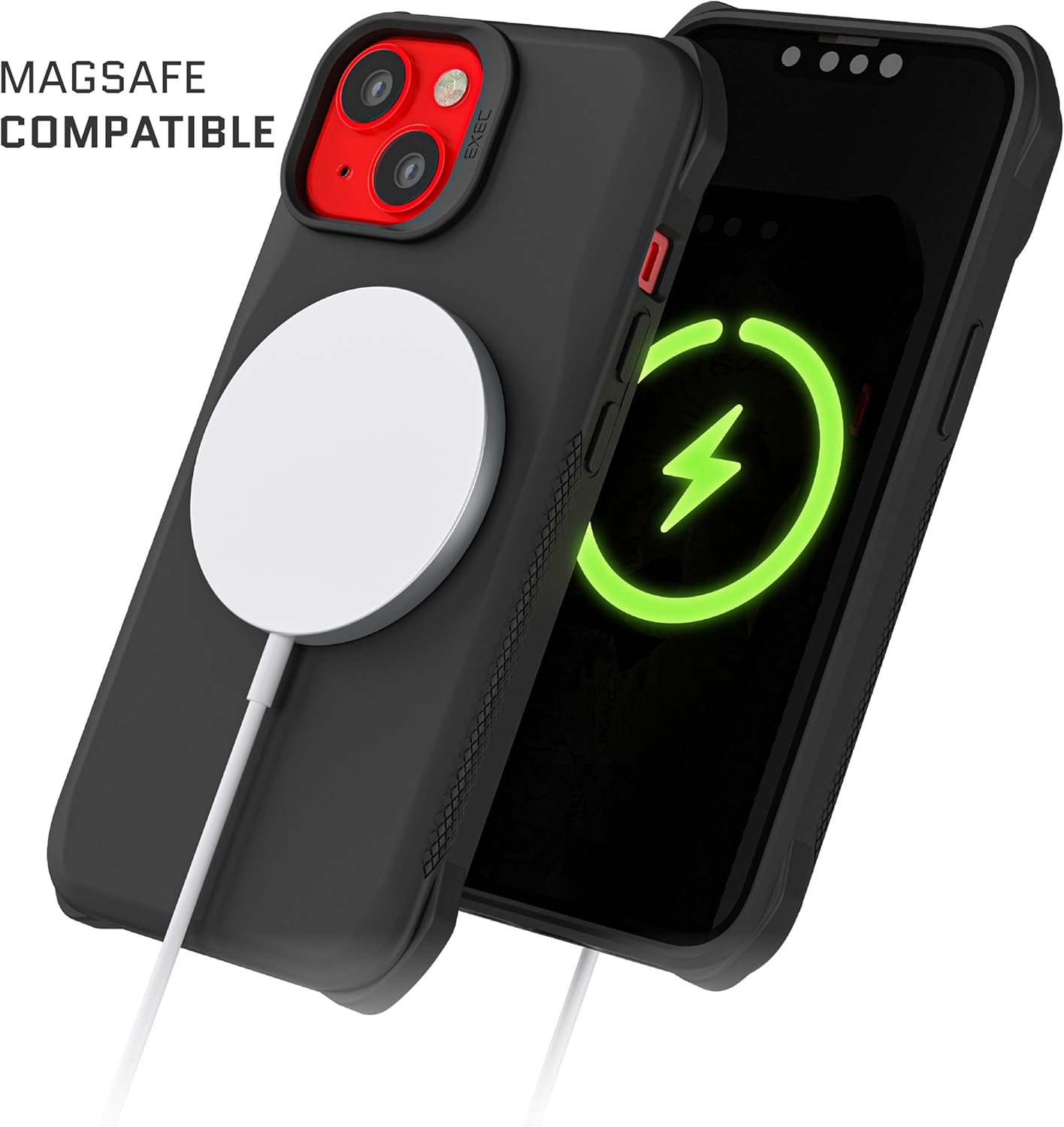 Ghostek EXEC Apple iPhone 14 Case Wallet with MagSafe Magnetic Credit Card Holder Supports Mag Safe Accessories, Chargers and Car Mounts Premium Phone Covers Designed for 2022 iPhone 14 (6.1") (Black)