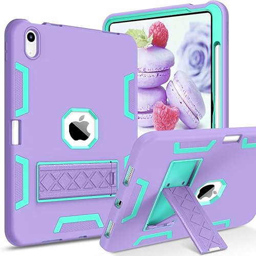 Miniatura 1 de GaoBao Funda para iPad de 10 generación, 3 en 1, resistente, resistente, a prueba de golpes, de silicona, para mujeres, niñas, hombres, niños, con