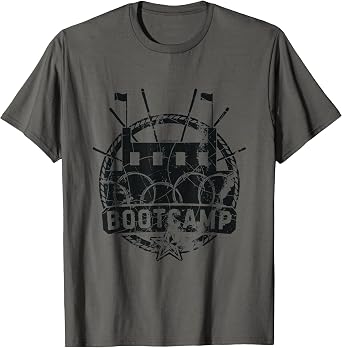 PUBG Sanhok Landmark Bootcamp Logo T-Shirt, Men, Asphalt Grey