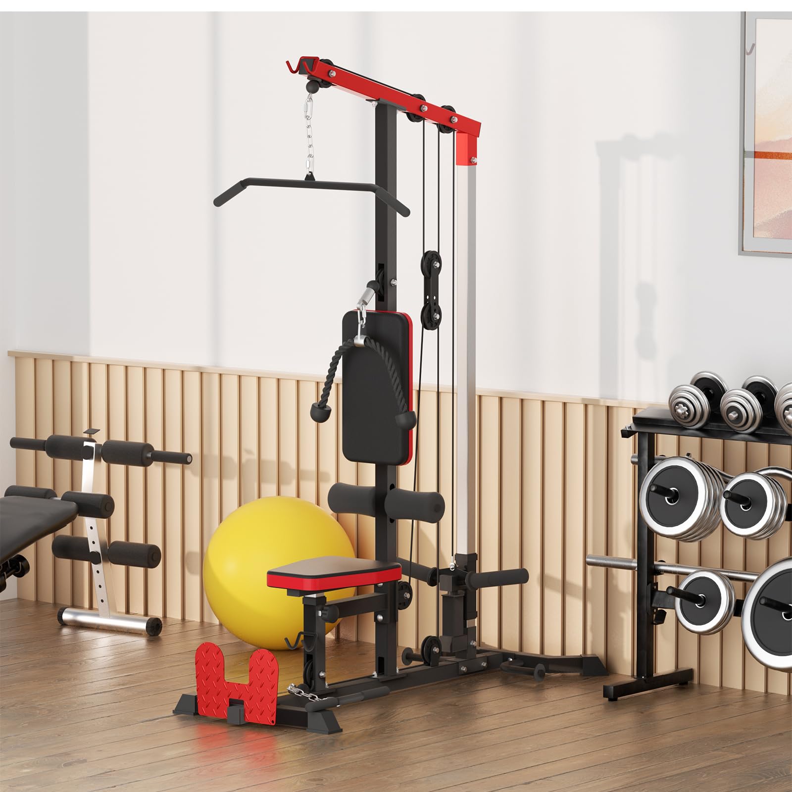 Leg Press Machine with Calf Block, 20x30 Inch Super Large Foot Plate, 2000 LBS Leg Press Machines for Home Gym, 45 Degree Leg Workout Machine with Roller Bearing, Professional Lower Body Workout