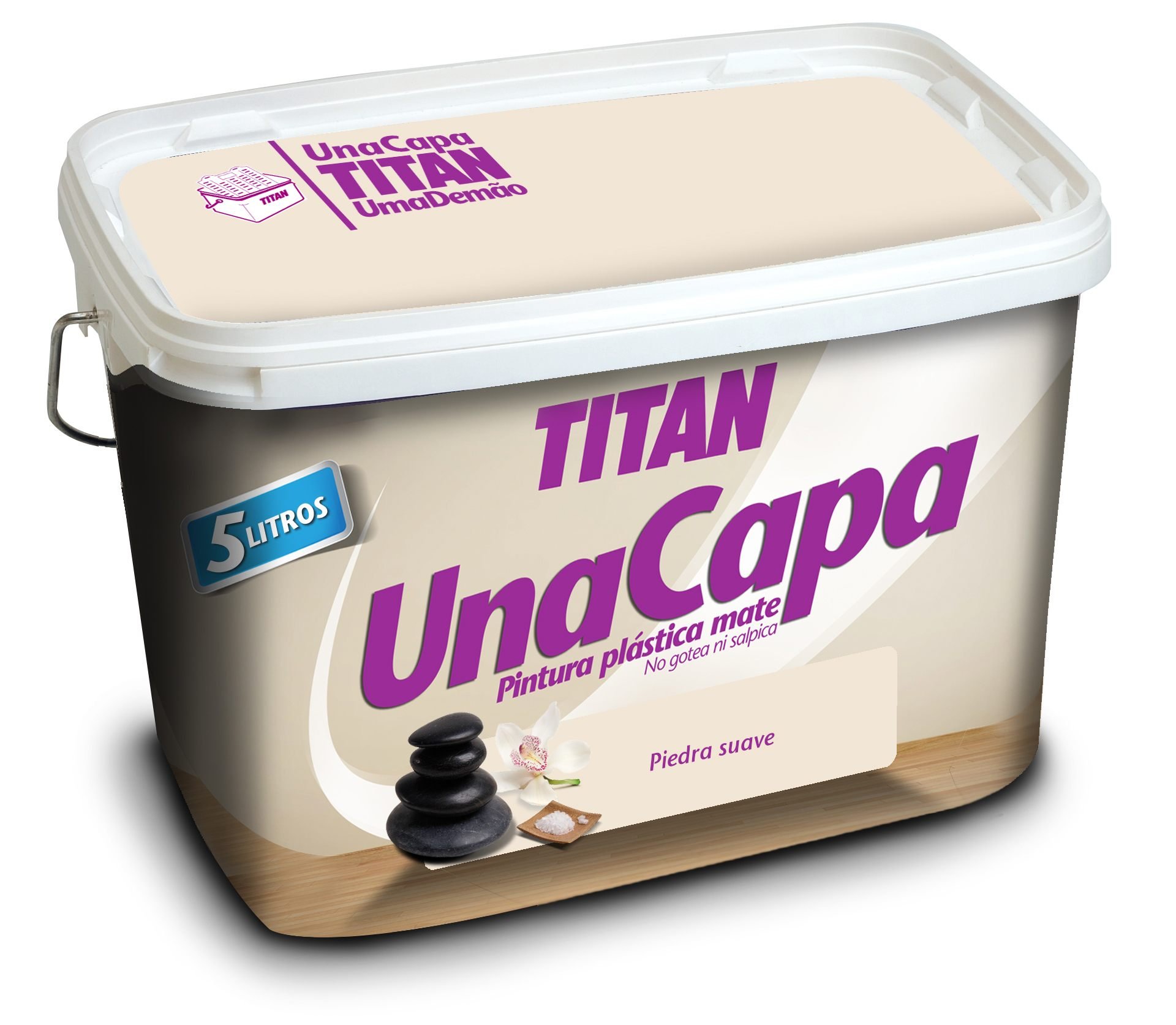 69631405 - Pintura plast mate 5 lt verde vint int. mono una capa titan