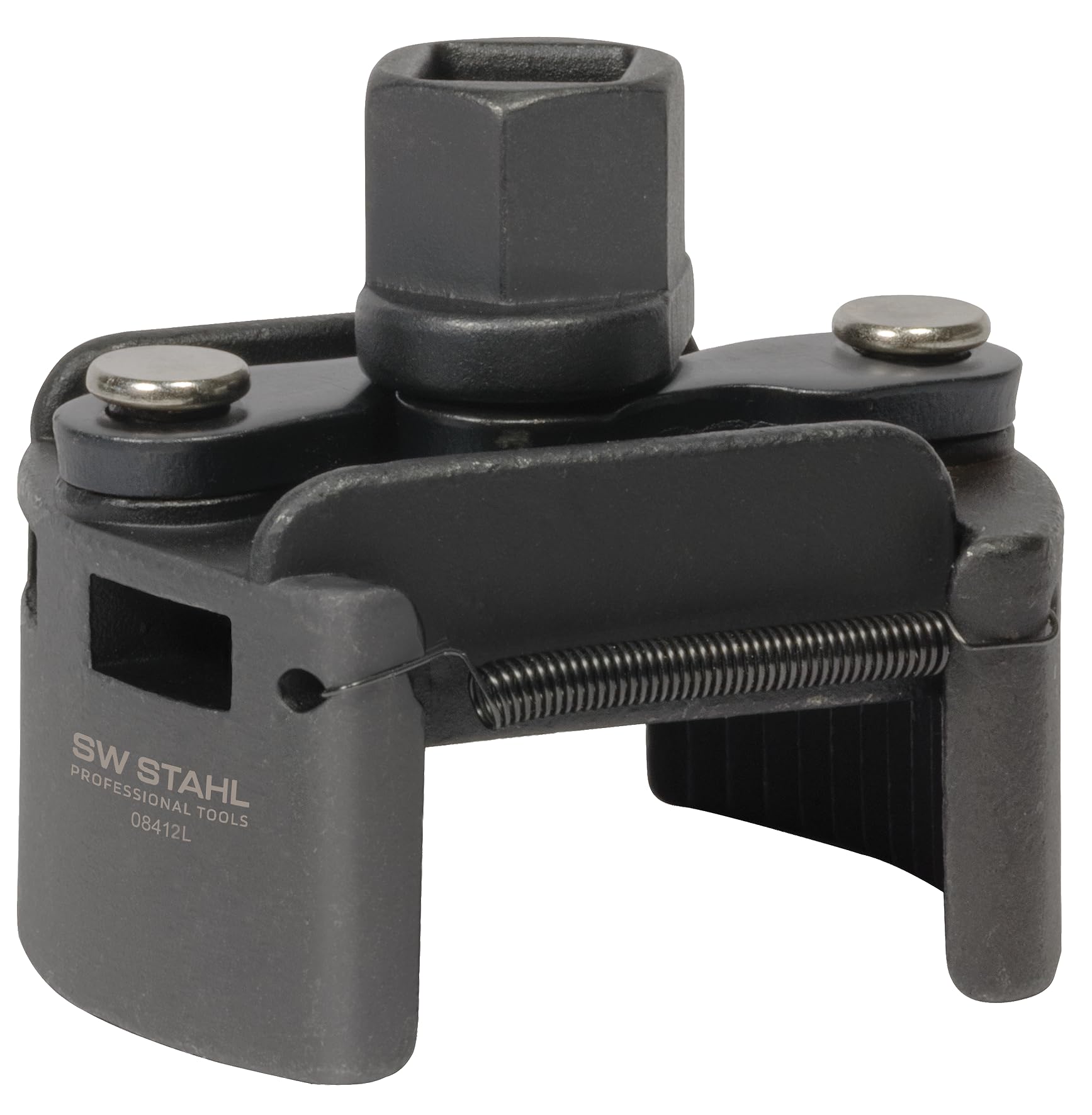 SW-Stahl 08412L Klucz do Filtra Oleju, Opaska Zaciskowa 80-110 mm | Uniwersalny ściągacz do wymiany filtrów, stalowa taśma ząbkowana, idealny do serwisu aut osobowych i dostawczych