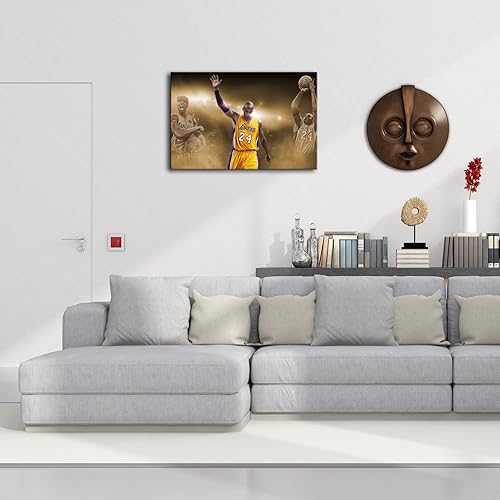 Miniatura 5 de Kobe Bryant - Pósteres artísticos en lienzo para pared, pintura enmarcada, decoración de pared, mentalidad de mamba, decoración del hogar para sala