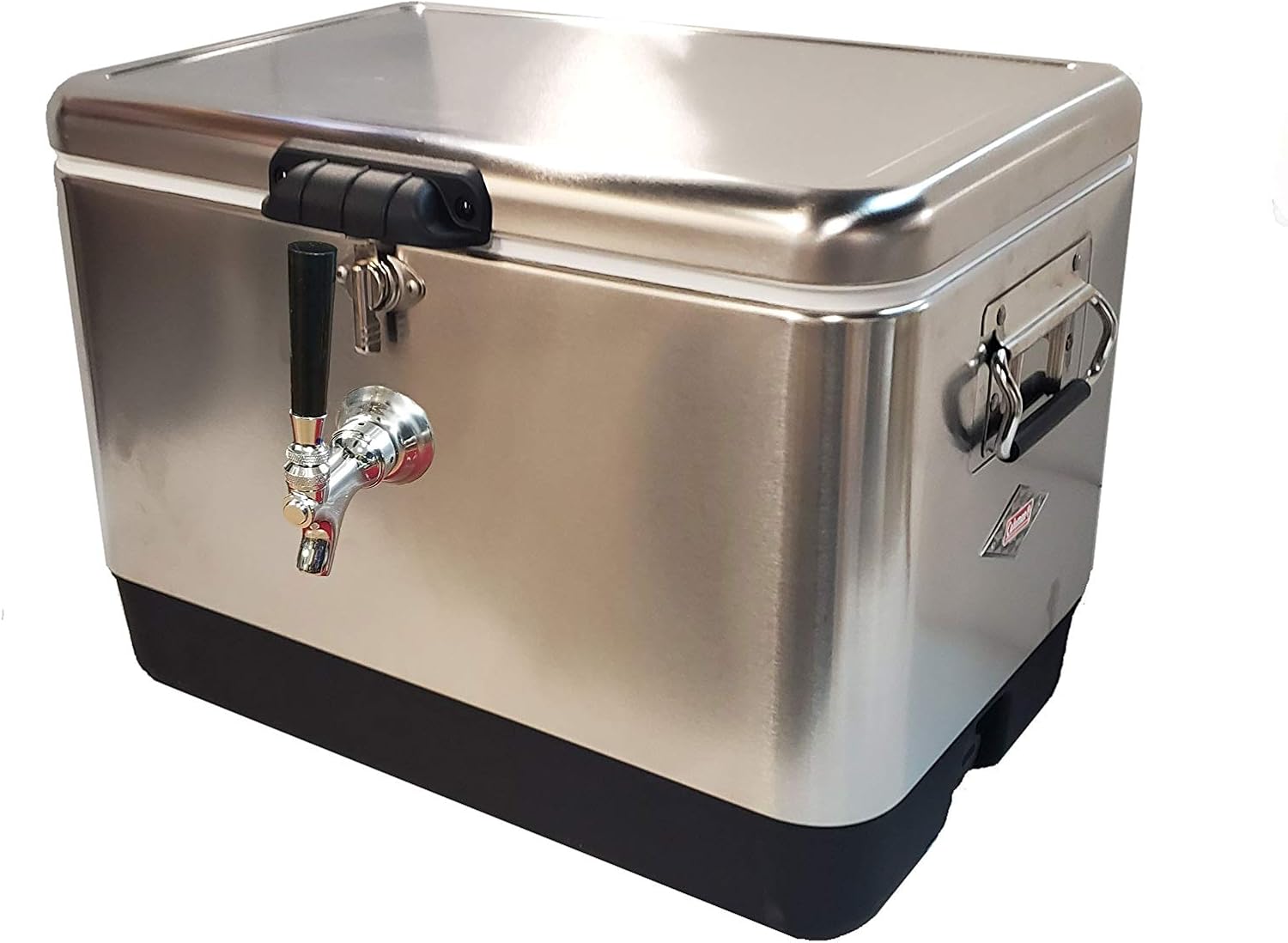 50' Coil Stainless Steel Belted Jockey Box (2 Lines)