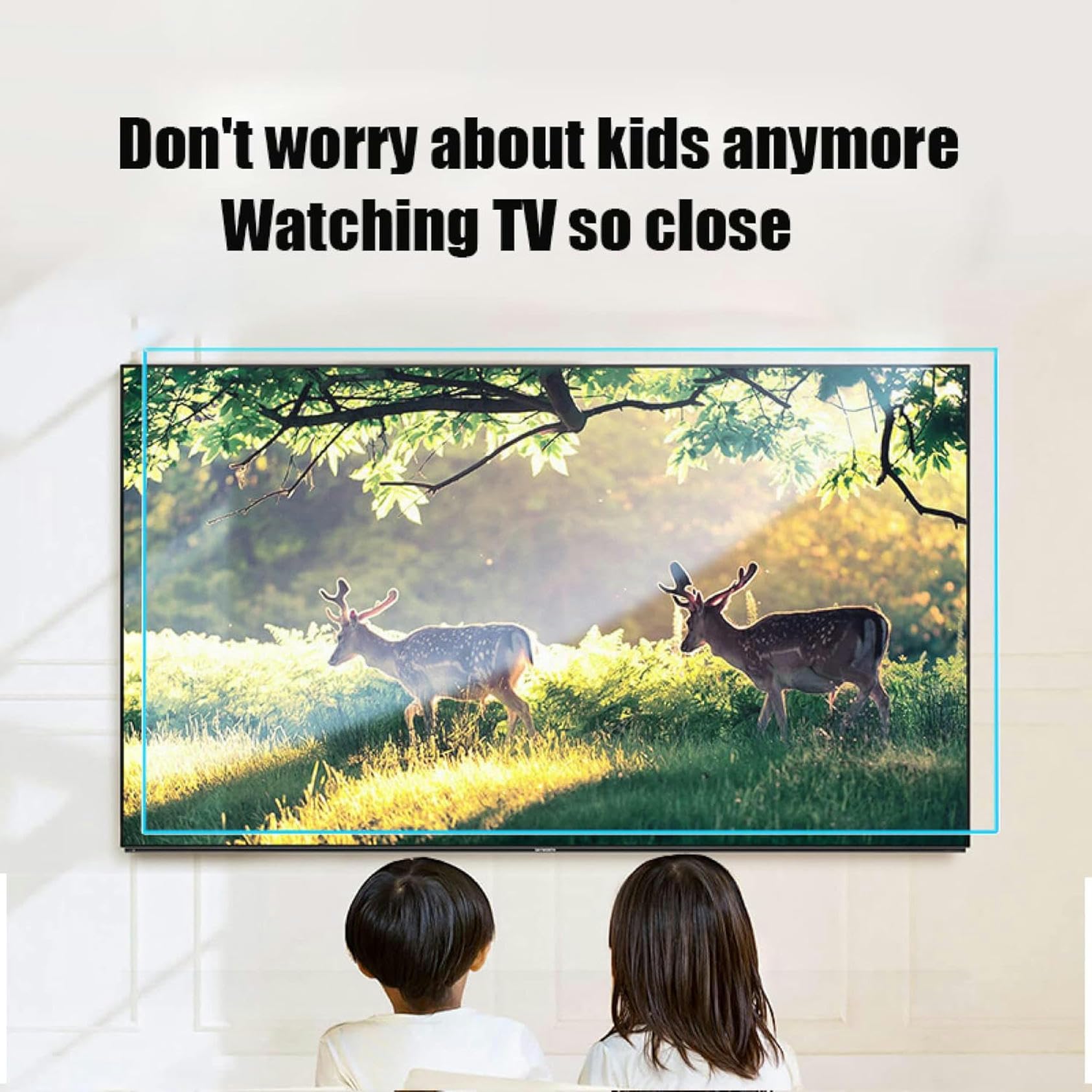 Folia Ochronna Na Ekran Blokująca Niebieskie Światło, Antyodblaskowa, Anty-Uv, Chroniąca Oczy, Redukująca Zmęczenie Oczu, Do Wyświetlaczy 4K Smart Oled, Lcd, Led/Przezro,Clear-42 Inches 930x525mm