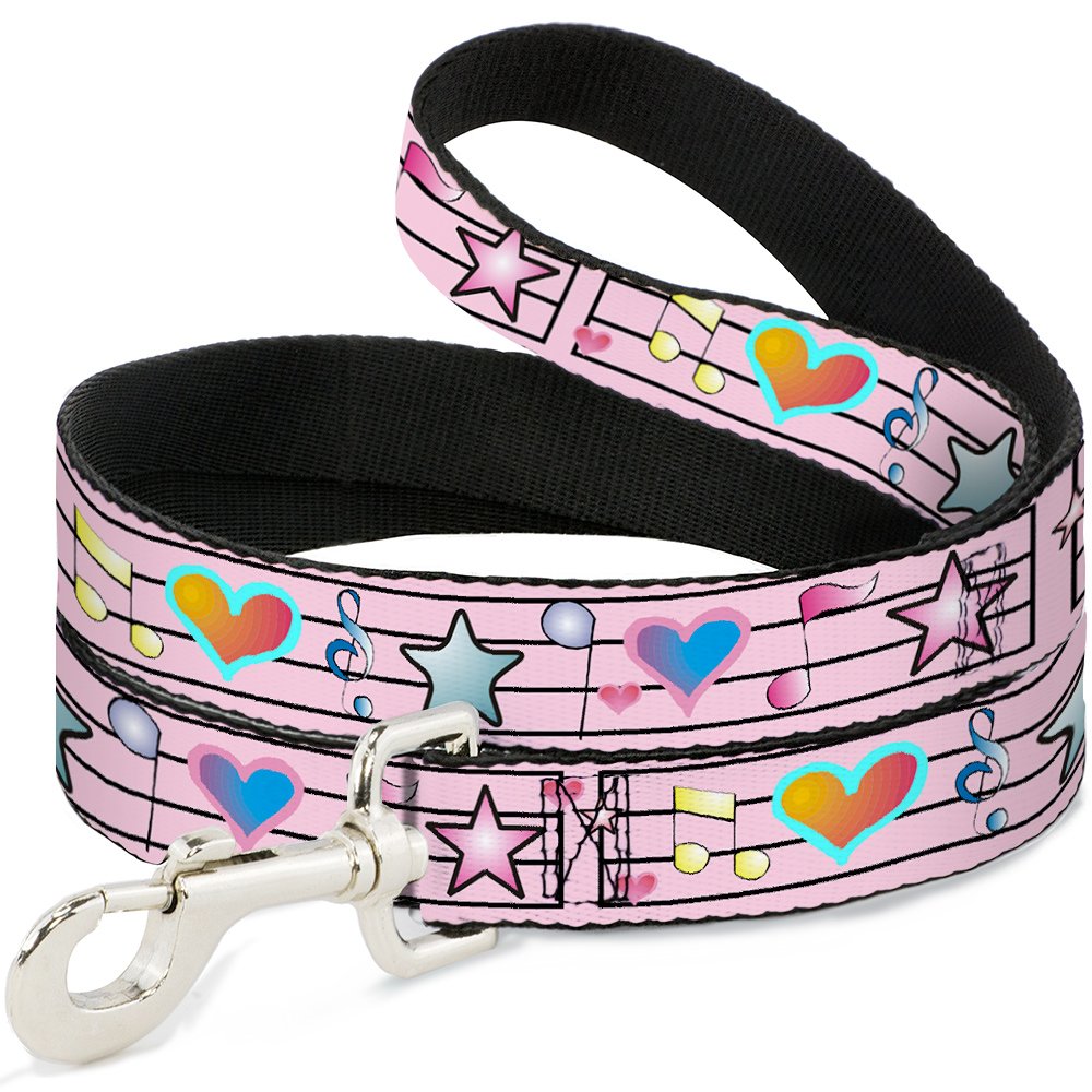 Laisse pour chien Buckle Down musique rose pour comploter nos promenades
