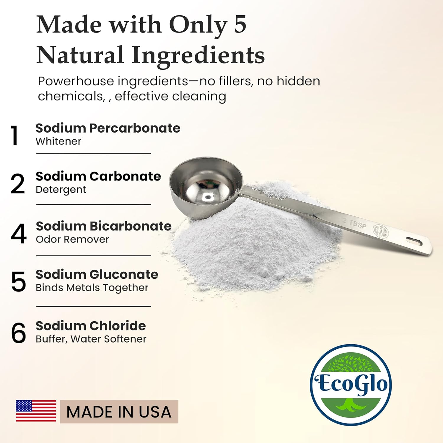 Powder Laundry Detergent, Biodegradable, Unscented Powder Laundry Detergent, Sustainable Packaging, Kids & Baby Safe, Hard Water Softener, 80 Loads