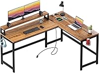 Vista 6 de GreenForest Paquetes de escritorio plegable y escritorio para computadora en forma de L