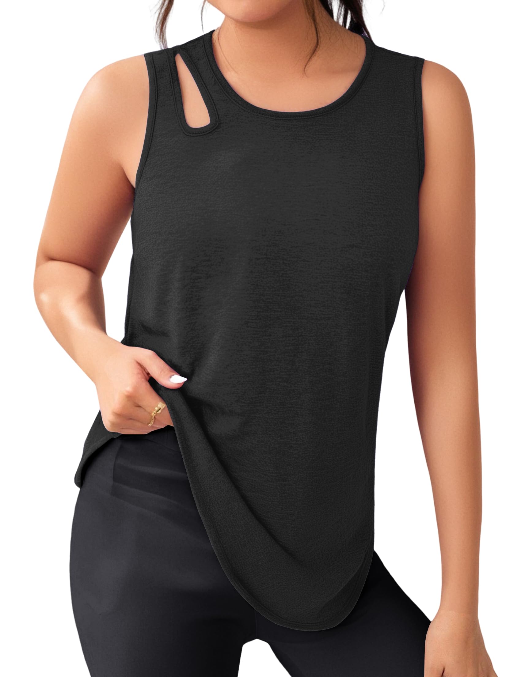 Gyabnw Tank Top Damen Sport Top Ärmellos Sportshirt Laufshirt Funktionsshirt Yoga Fitness XS-3XL