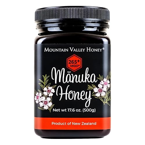 Miniatura 2 de Mountain Valley Premium - Miel de manuka cruda, certificado MGO 265+ monofloral de Nueva Zelanda Månuka, 17.64oz