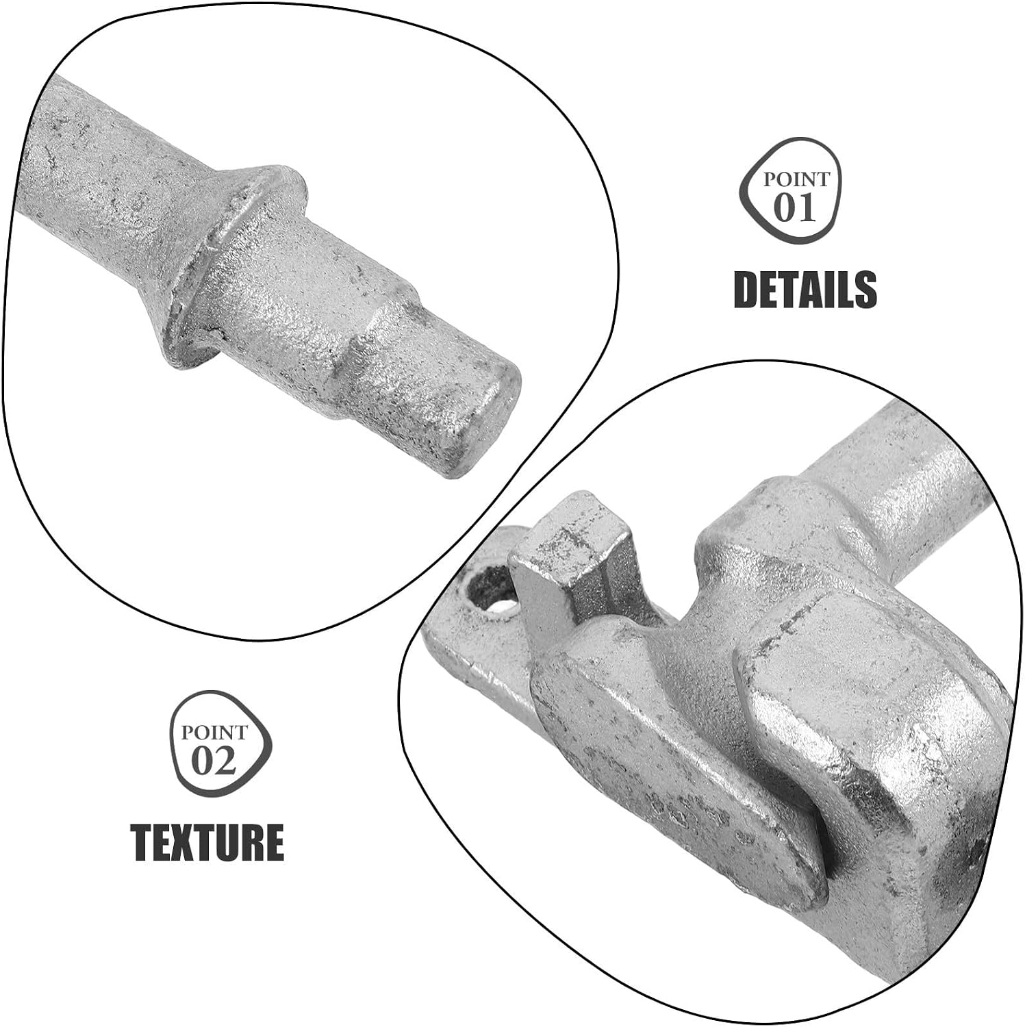 Cargo Door Lock Antitheft Iron Tailgate Latch for Truck Trailer