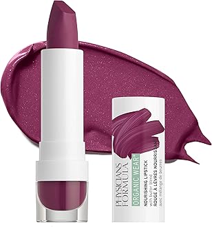 Physicians Formula Organic Wear All Natural Lipstick, Sugar Plum, Nourishing, Dermatologist Approved, Gluten Free